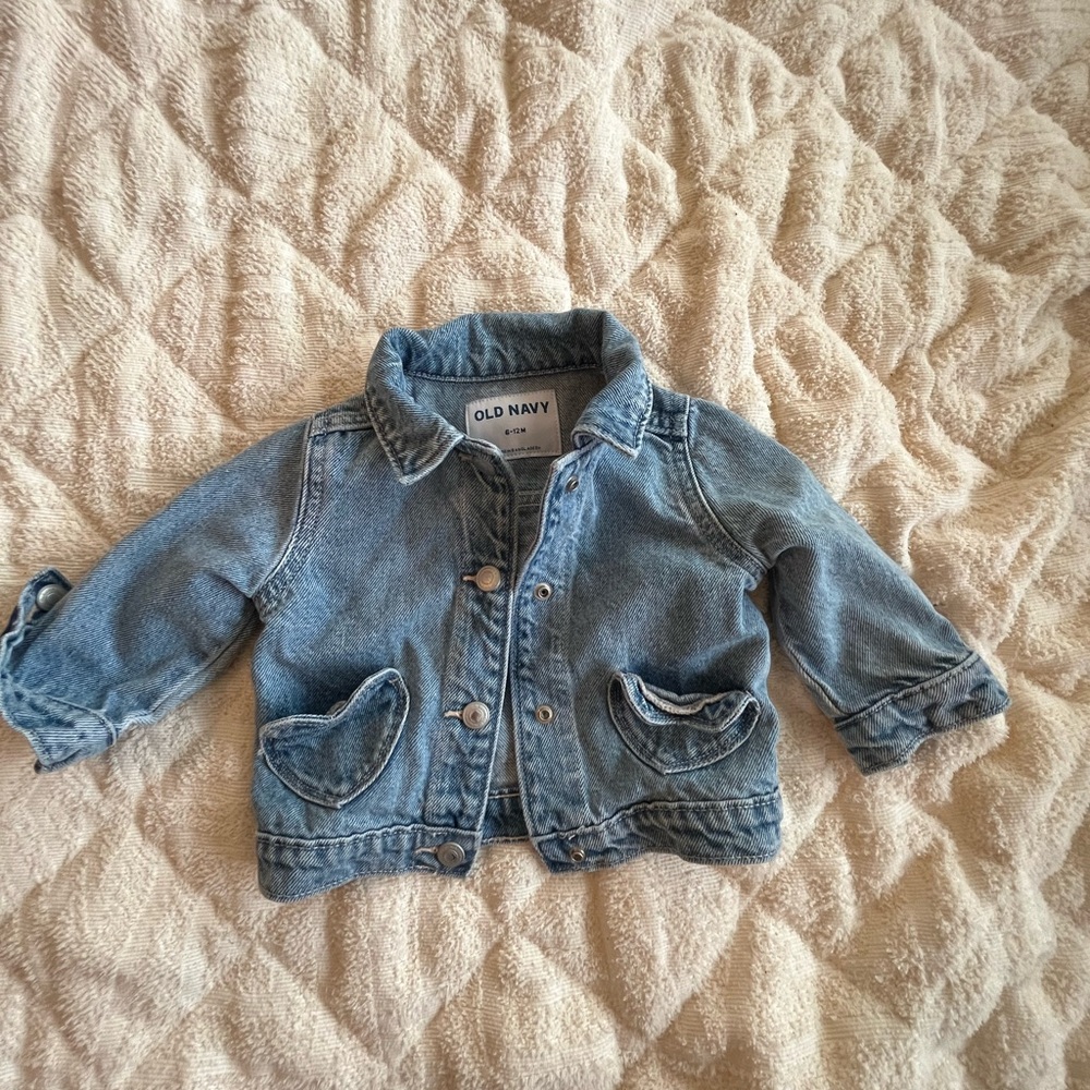 Old Navy Blue Denim Kids Jacket 6-12months
